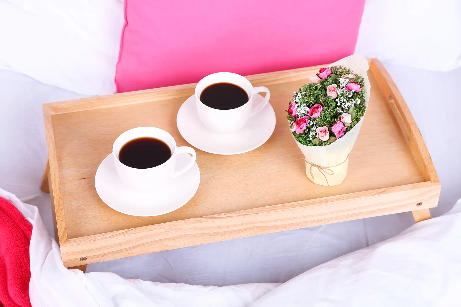 A secret to a happy marriage coffee in bed