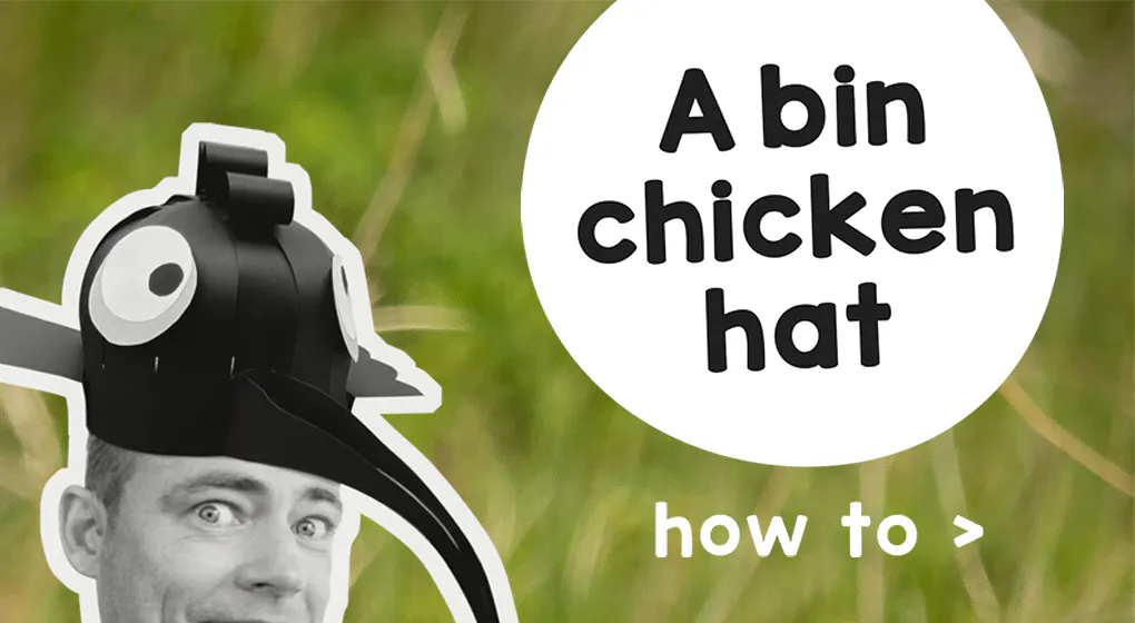 Make A Paper 'Bin Chicken' Hat