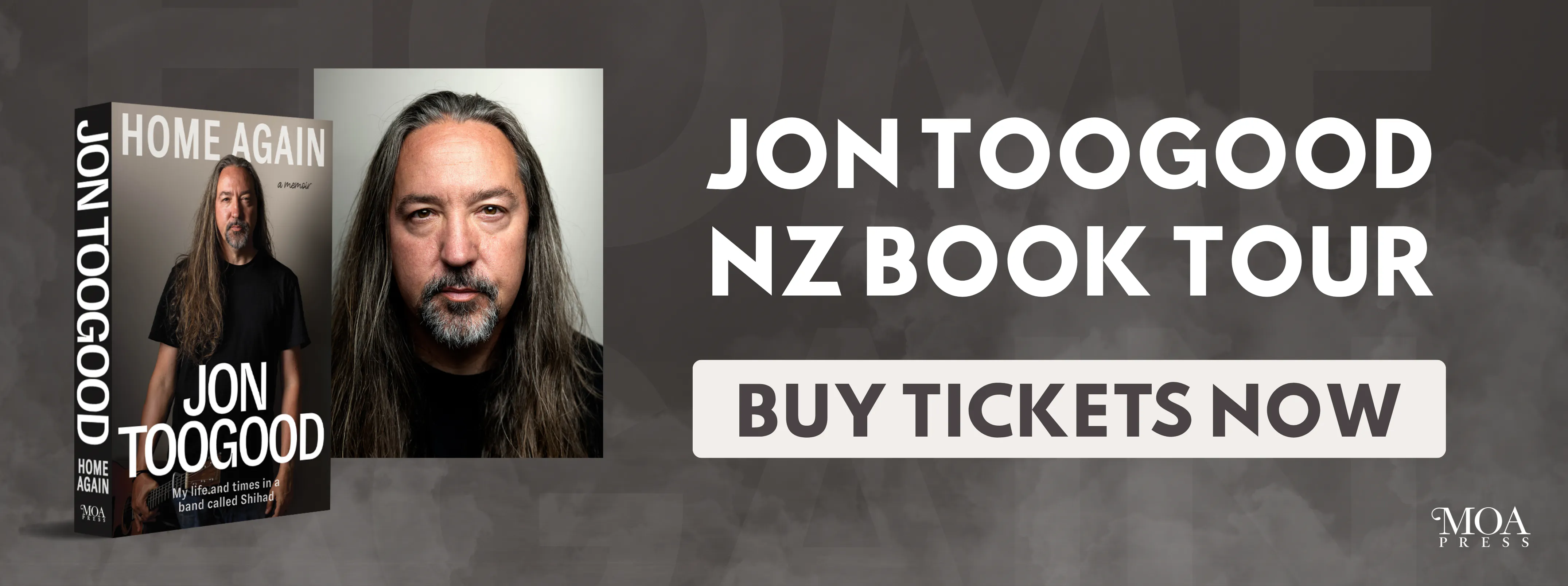 Jon Toogood's NZ Book Tour
