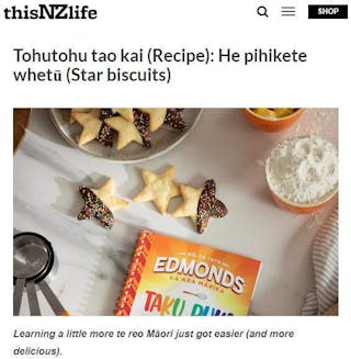 Tohutohu tao kai (Recipe): He pihikete whetū (Star biscuits) | This NZ Life
